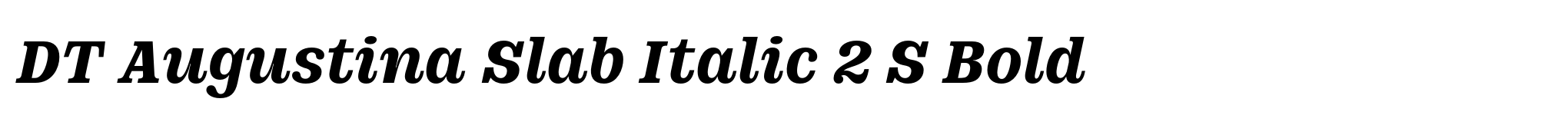 DT Augustina Slab Italic 2 S Bold image